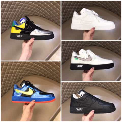Loui* Vuitto* x OFF-WHITE x Nike 三方联名潮酷男士休闲运动鞋
