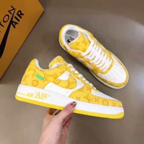 Loui* Vuitto* x OFF-WHITE x Nike 三方联名！潮酷男士休闲运动鞋