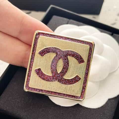 新款 CHANEL香奈儿双c5字胸针
