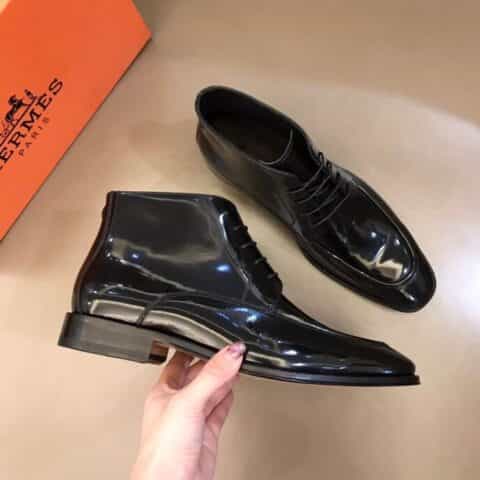 Hermes爱马仕   意大利进口双层真皮大底奢品男士短靴