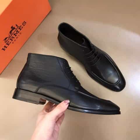 Hermes爱马仕   意大利进口双层真皮大底奢品男士短靴