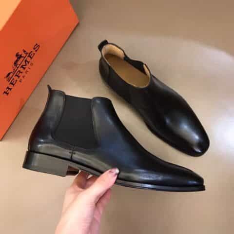 Hermes爱马仕   意大利进口双层真皮大底奢品男士短靴