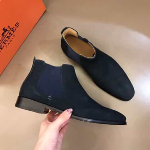 Hermes爱马仕   意大利进口双层真皮大底奢品男士短靴