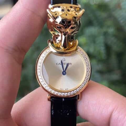 CARTIER-卡地亚系列 PANTHÈRE猎豹高级珠宝腕表 瑞士石英机芯