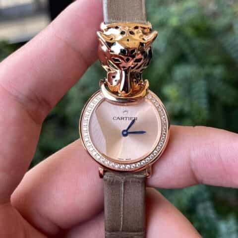 CARTIER-卡地亚系列 PANTHÈRE猎豹高级珠宝腕表 瑞士石英机芯