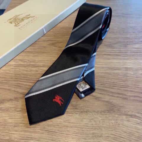 Burberry巴宝莉100%顶级提花真丝领带