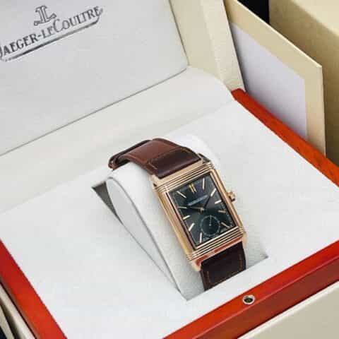 最高版本 积家Reverso Classic Large Duoface Small Second男款翻转系列腕表