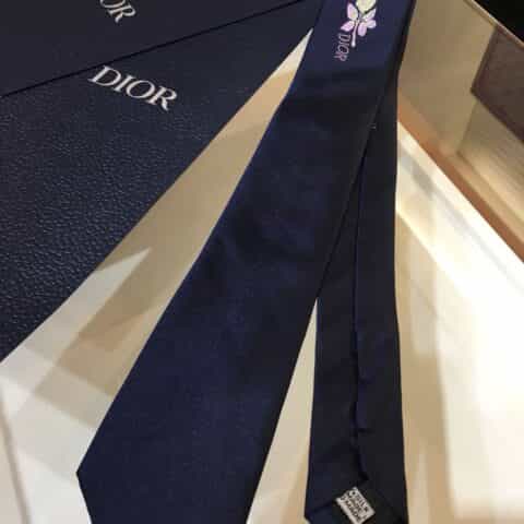 Dior迪奥100%顶级手工定制刺绣领带