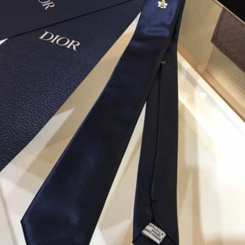 Dior迪奥100%顶级手工定制刺绣领带