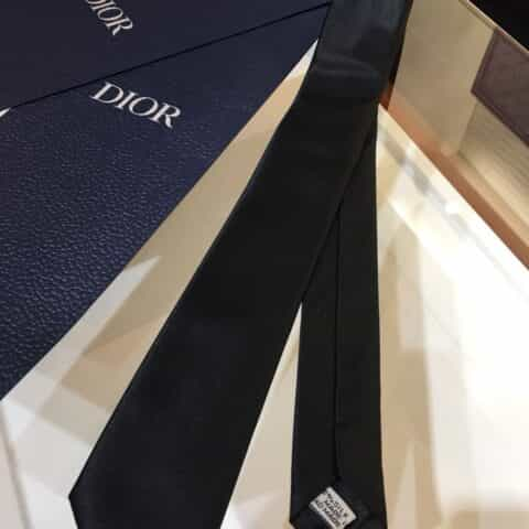 Dior迪奥100%顶级手工定制刺绣领带