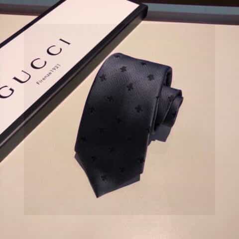 GUCCI古驰100%顶级提花真丝男士领带