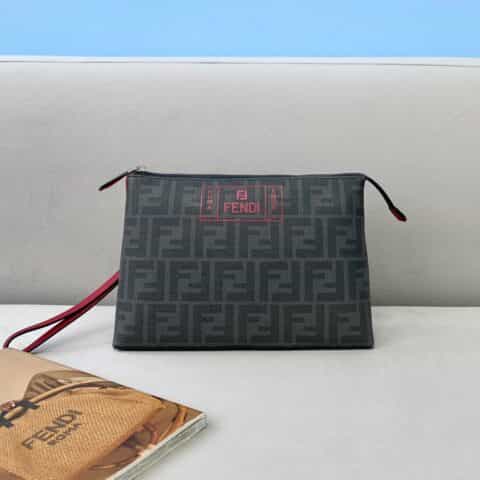 FENDI芬迪经典双F提花手拿包690