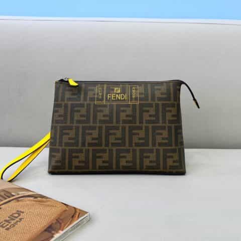 FENDI芬迪经典双F提花手拿包690