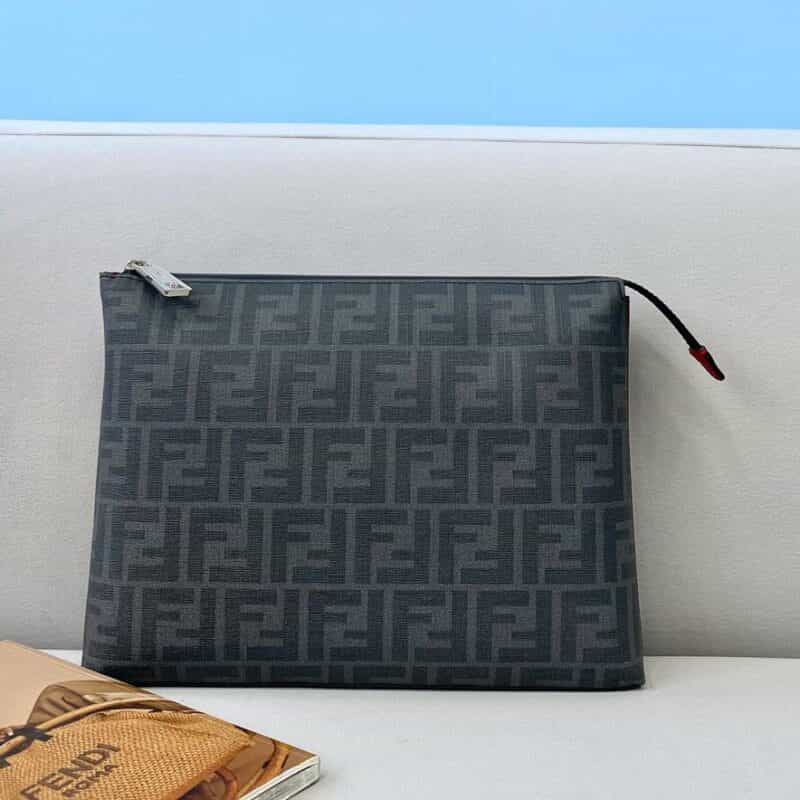 FENDI芬迪经典双F提花手拿包687