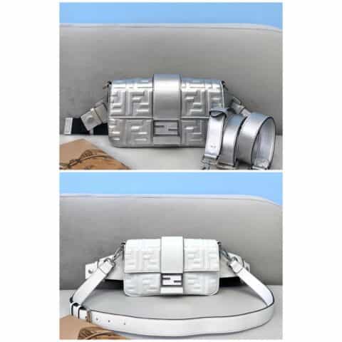 FENDI芬迪绵羊皮baguette法棍包0137