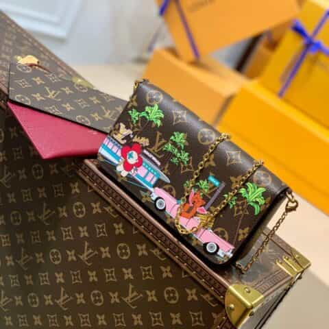 Louis Vuitton LV Félicie Pochette 三合一链条包 M80859