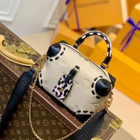 Louis Vuitton LV Petite Malle Souple bag M58518奶白色