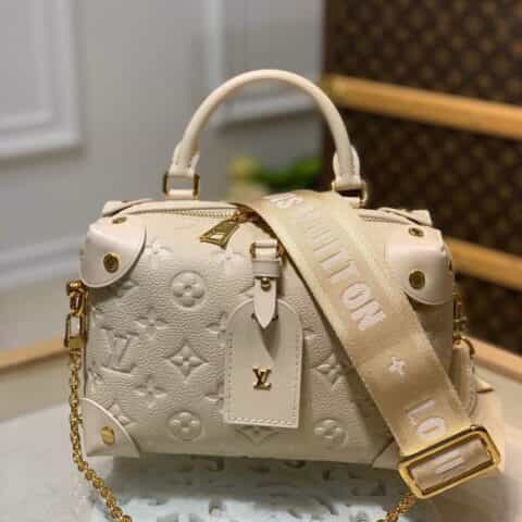 Louis Vuitton LV Petite Malle Souple handbag M45394奶白色