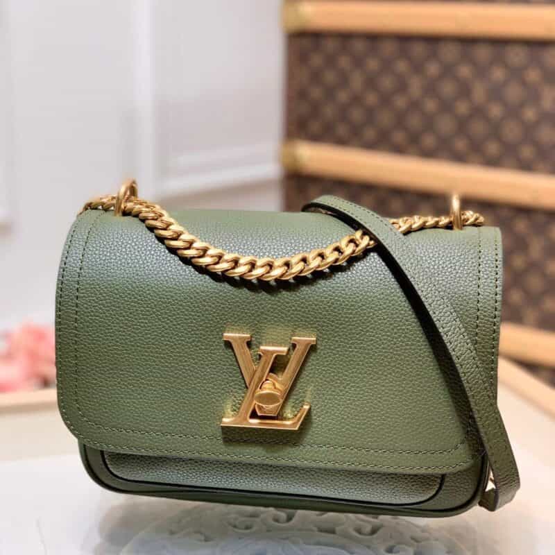 Louis Vuitton LV Lockme Chain bag M57067橄榄绿