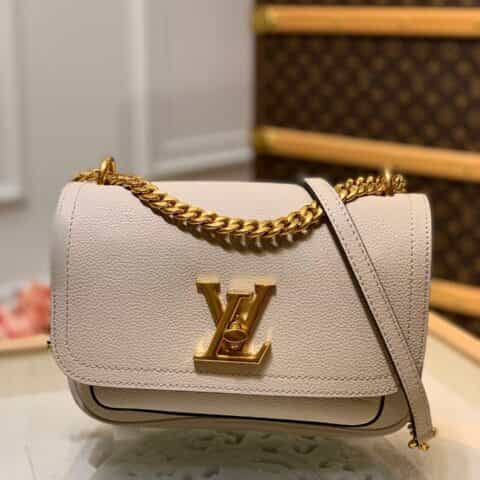 Louis Vuitton LV Lockme Chain bag M57072灰褐色