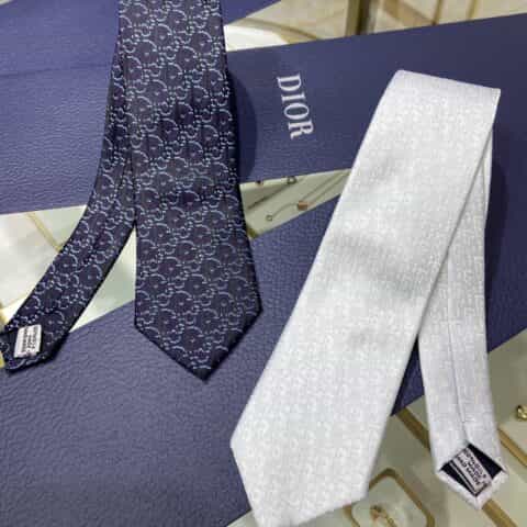 Dior迪奥100%顶级手工定制字母提花领带