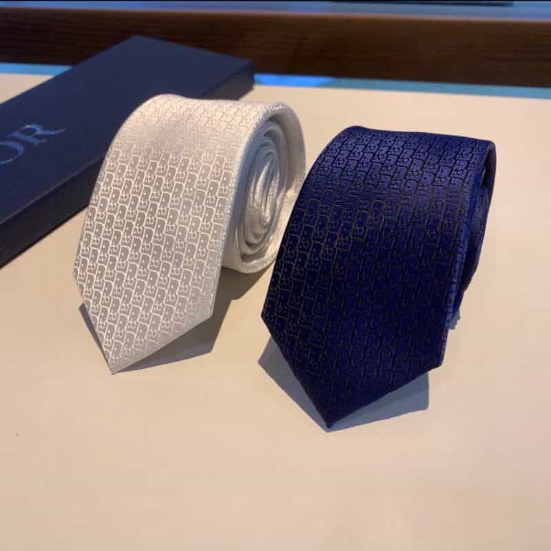 Dior迪奥100%顶级手工定制CD绣标领带