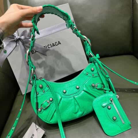 Balenciaga Le Cagole 26 月牙包 671309翠绿色