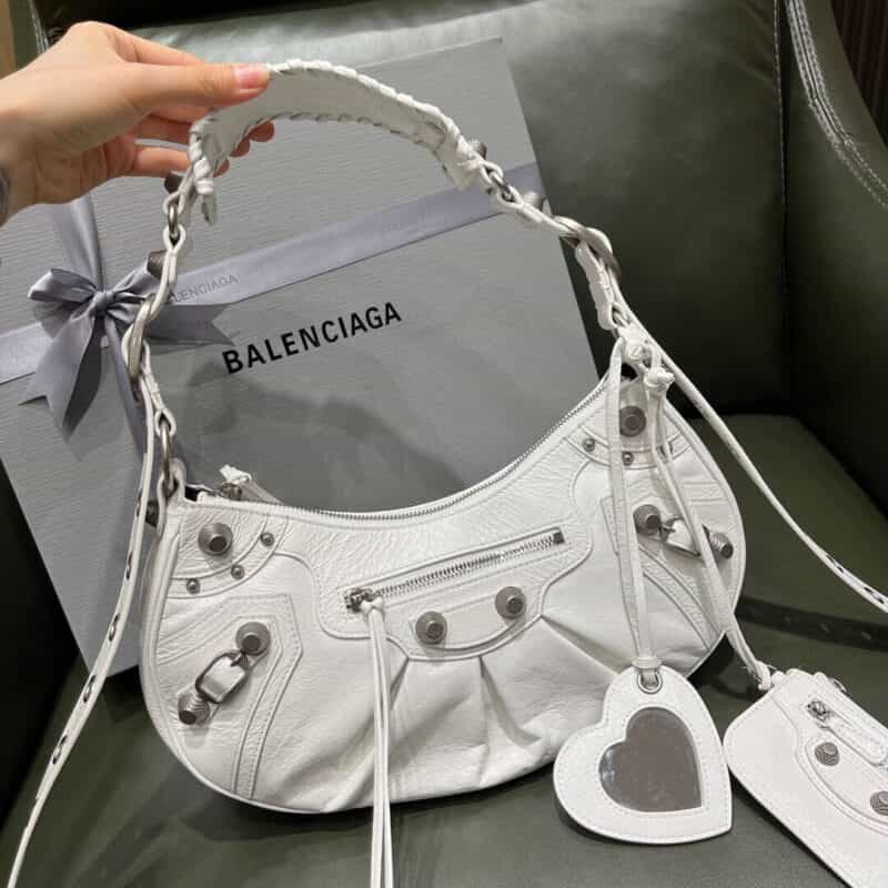 Balenciaga Le Cagole 31 月牙包 671307白色