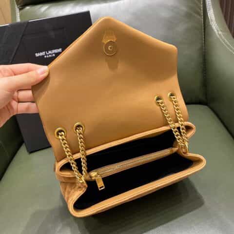 Saint laurent Ysl Lou Lou 23 磨砂皮Y形挎包 494699焦糖色