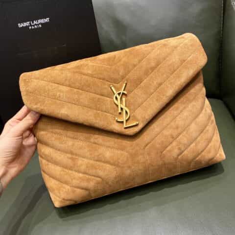 Saint laurent Ysl Lou Lou 31 磨砂皮Y形挎包 459749焦糖色