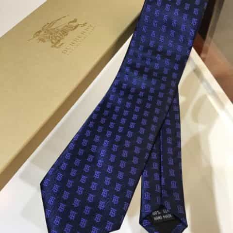 Burberry巴宝莉100%顶级提花真丝B小微标领带