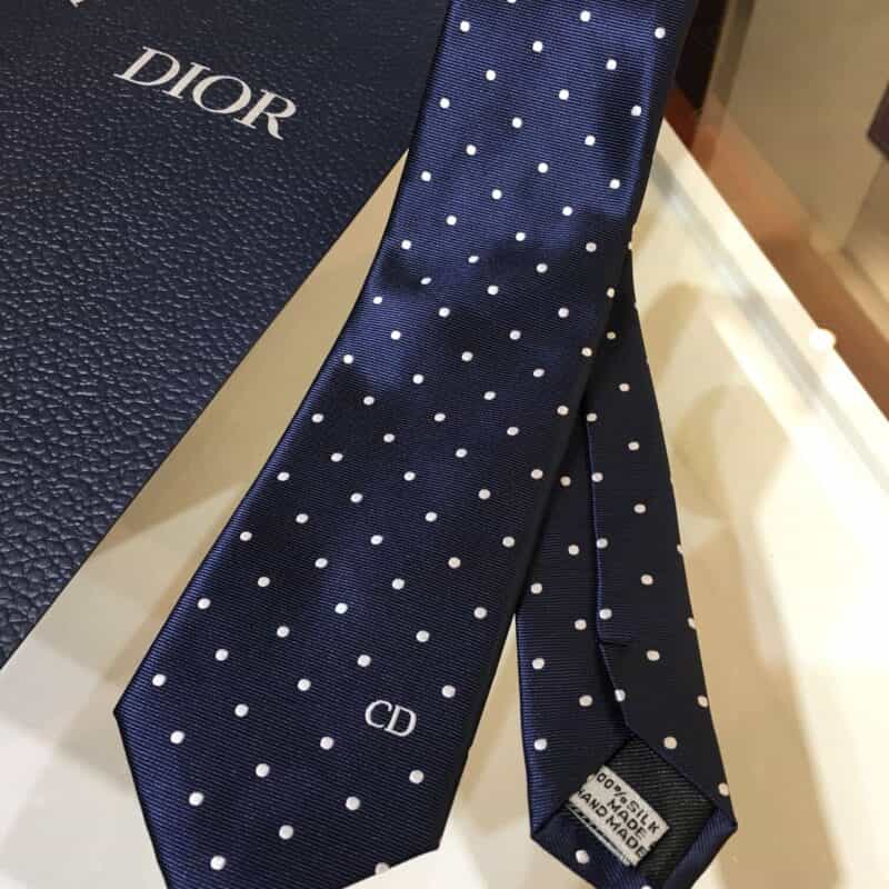 Dior迪奥100%顶级手工定制CD绣标领带