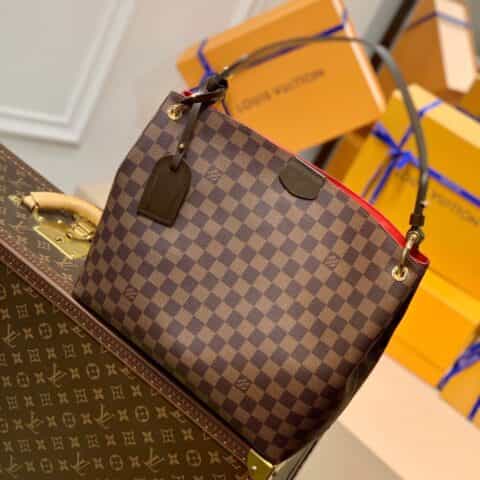Louis Vuitton LV Graceful PM hobo bag N44044棋盘格