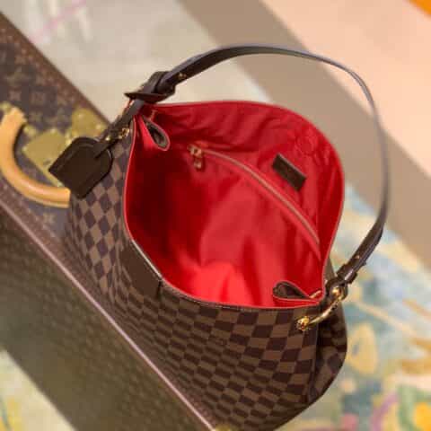 Louis Vuitton LV Graceful PM hobo bag N44044棋盘格