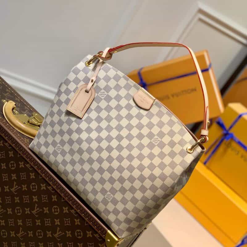 Louis Vuitton LV Graceful PM hobo bag N42249白格