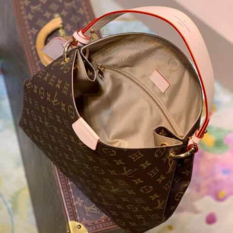 Louis Vuitton LV Graceful PM hobo bag M43701老花