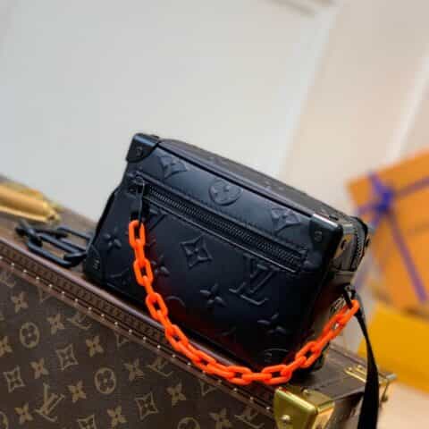 Louis Vuitton LV Mini Soft Trunk bag 盒子斜挎包 M58906黑色