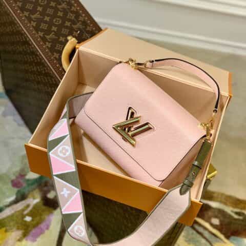 Louis Vuitton LV Twist 中号手袋 M59028粉色