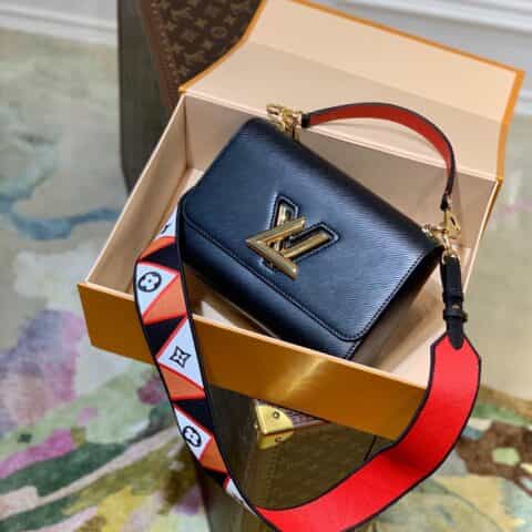 Louis Vuitton LV Twist 中号手袋 M59027黑色