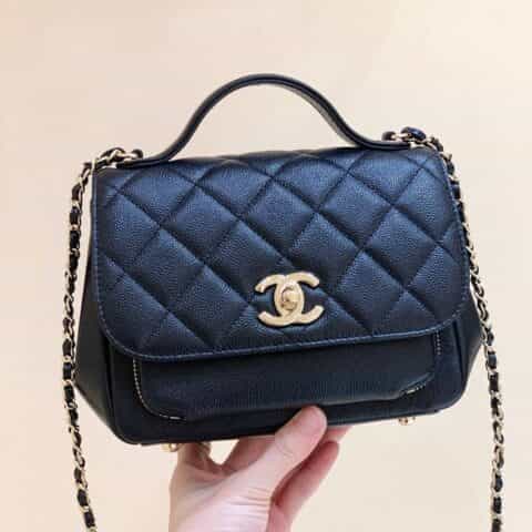 Chanel Haas牛皮纯原厂邮差包 A93749黑色