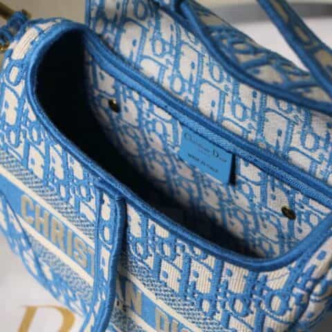 DIOR saddle♥️Oblique 限定款 M9001 刺绣 蓝色
