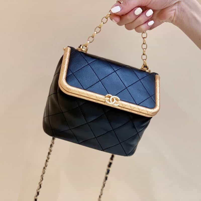 CHANEL 2020早秋高级手工坊系列Kiss Lock Bag AS1886