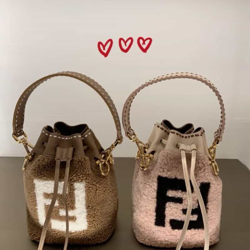 FENDI芬迪卷毛小水桶包8519