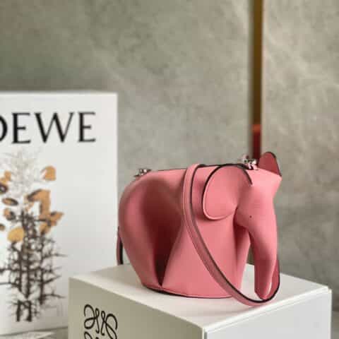Loewe罗意威 Elephant肩挎小象包 0192粉色