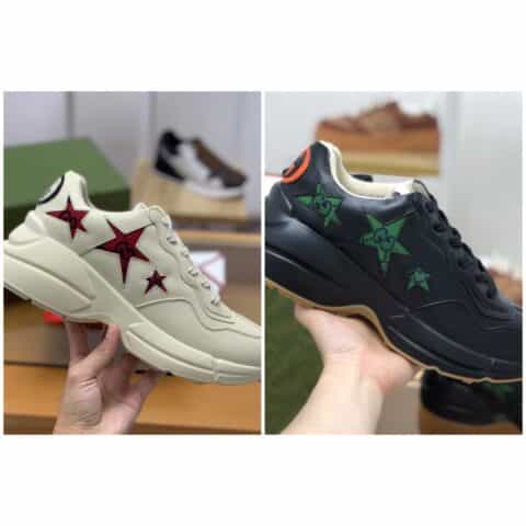 gucci古驰   镶嵌互扣式双G和星星男女款老爹运动鞋