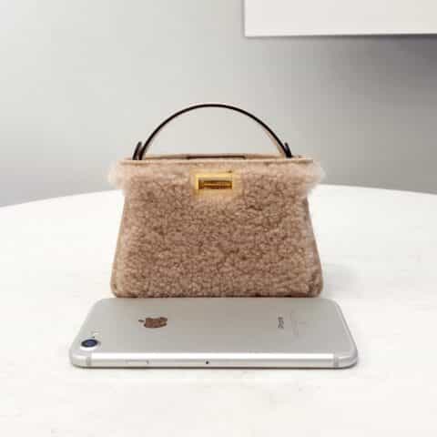 FENDI芬迪小卷毛超迷你peekaboo手袋8516