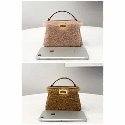 FENDI芬迪小卷毛超迷你peekaboo手袋8516