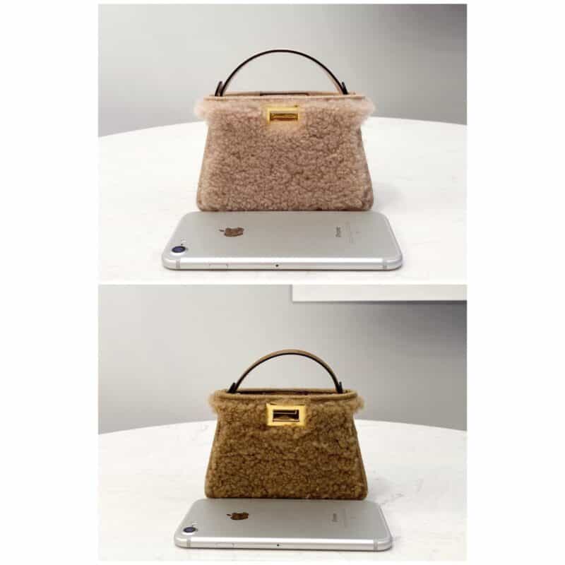 FENDI芬迪小卷毛超迷你peekaboo手袋8516