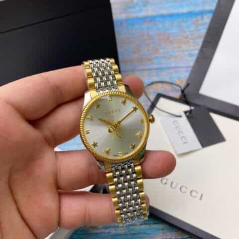 古驰 GUCCI 新款新款这款经典精钢腕表属于G-Timeless系列女表