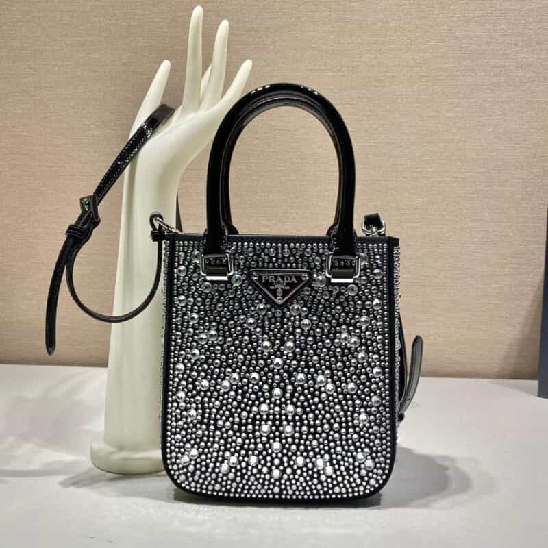 PRADA 满天星托特包 1BG331黑色